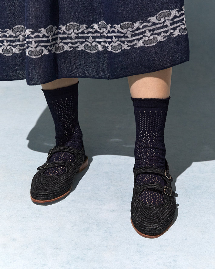 Antipast Lace Strømper Black