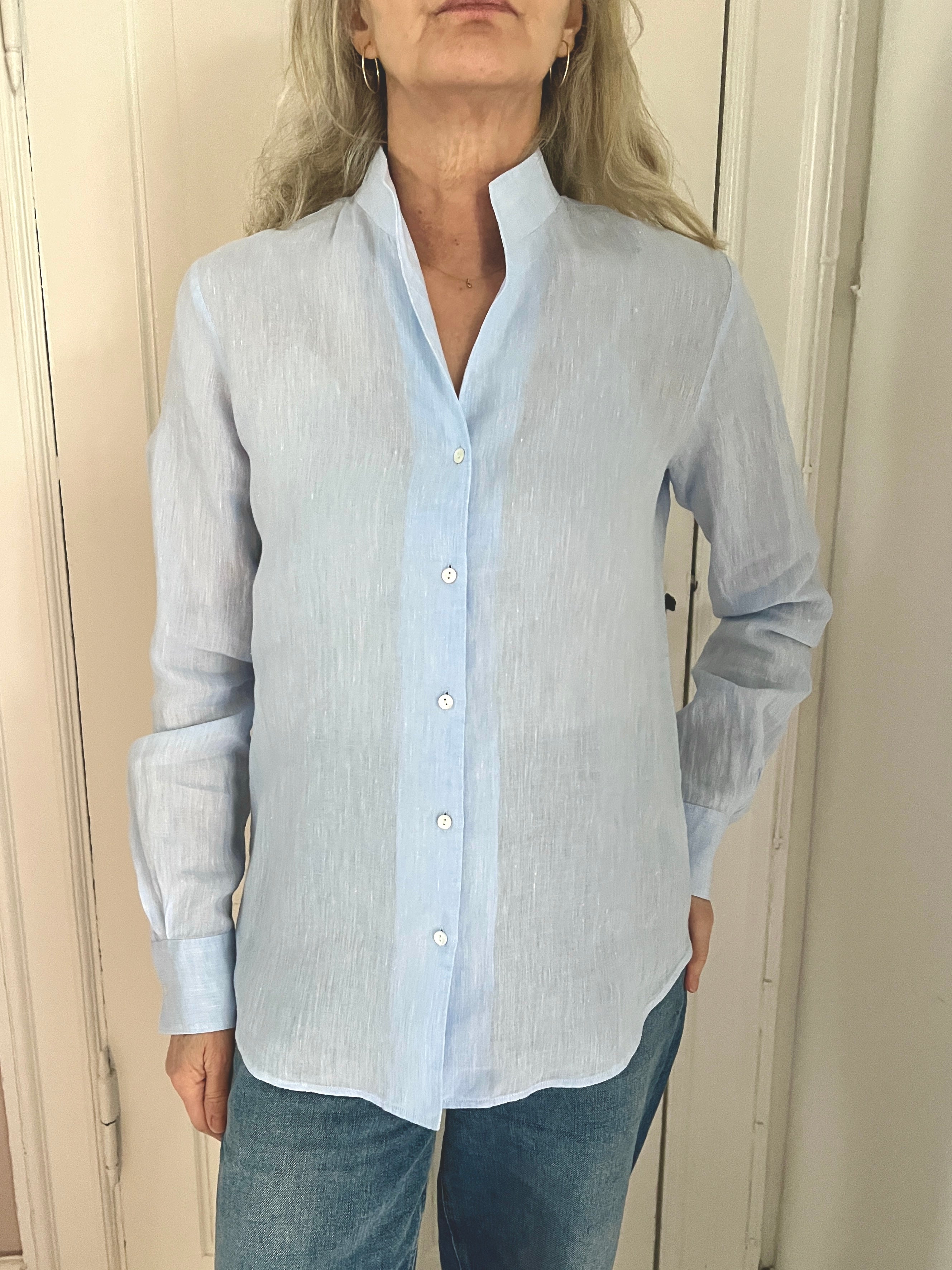 Xacus Sasha Hør Skjorte Blå