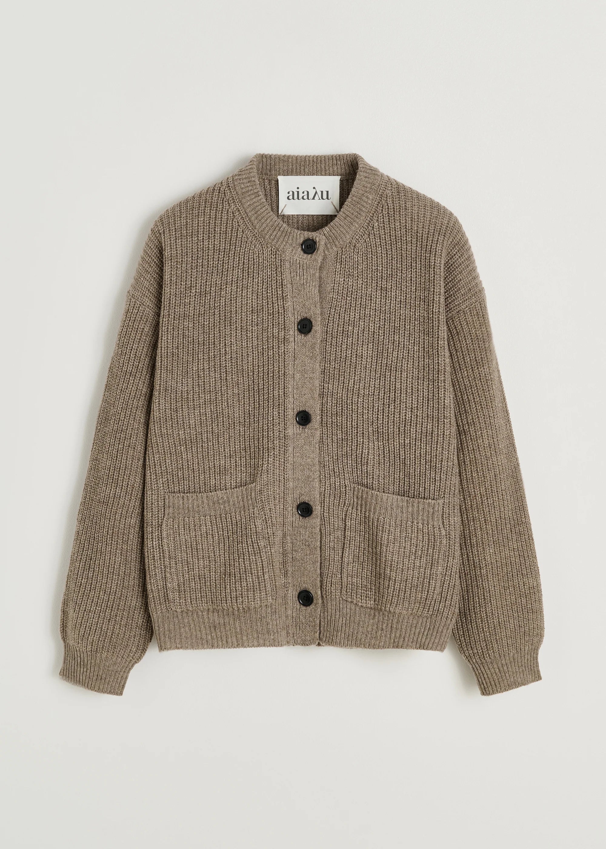 Aiayu Bine Cardigan Pure Soil