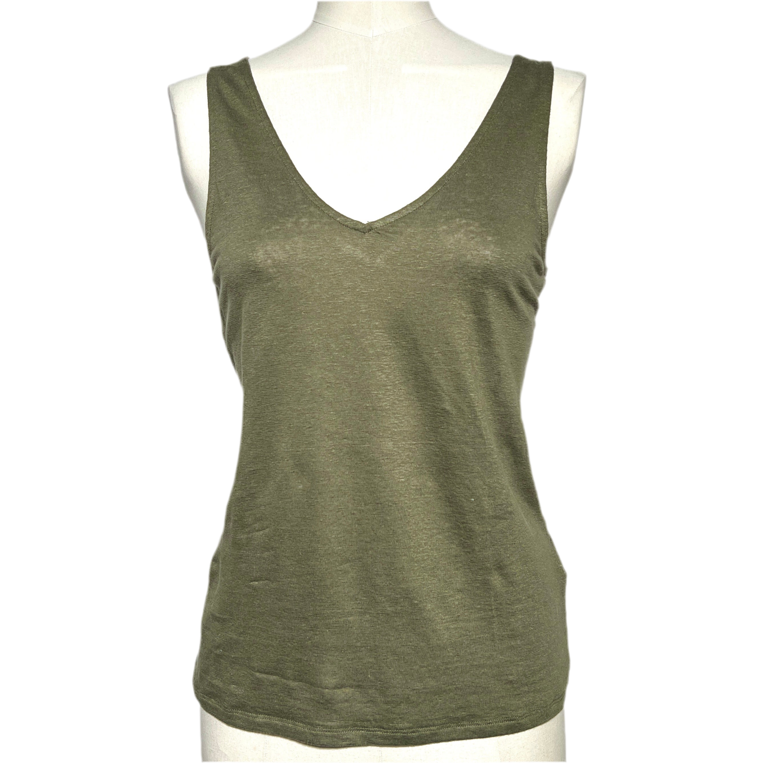 Majestic Filatures Hør Tanktop Lichen