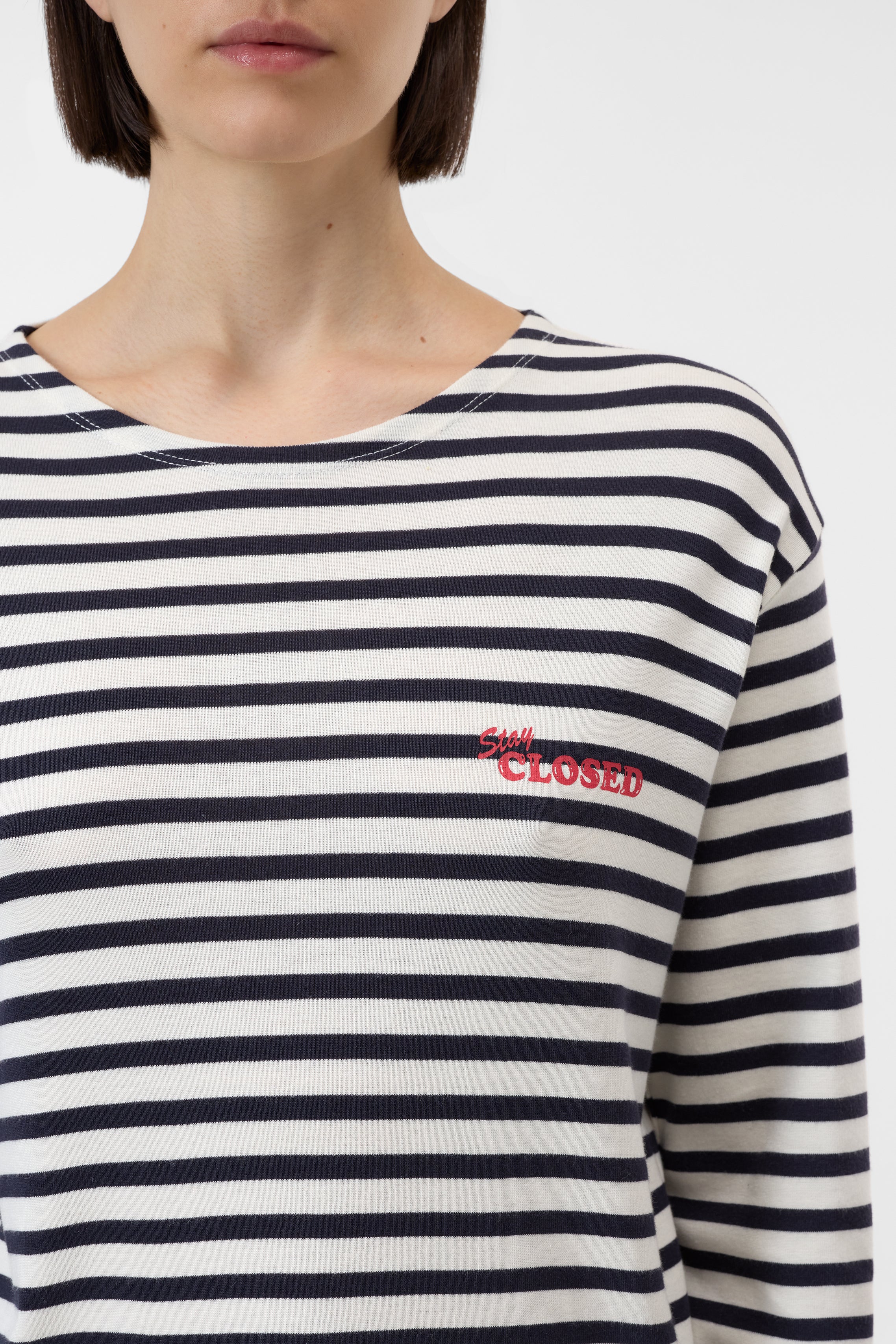 Closed Langærmet T-shirt Stribet Blå