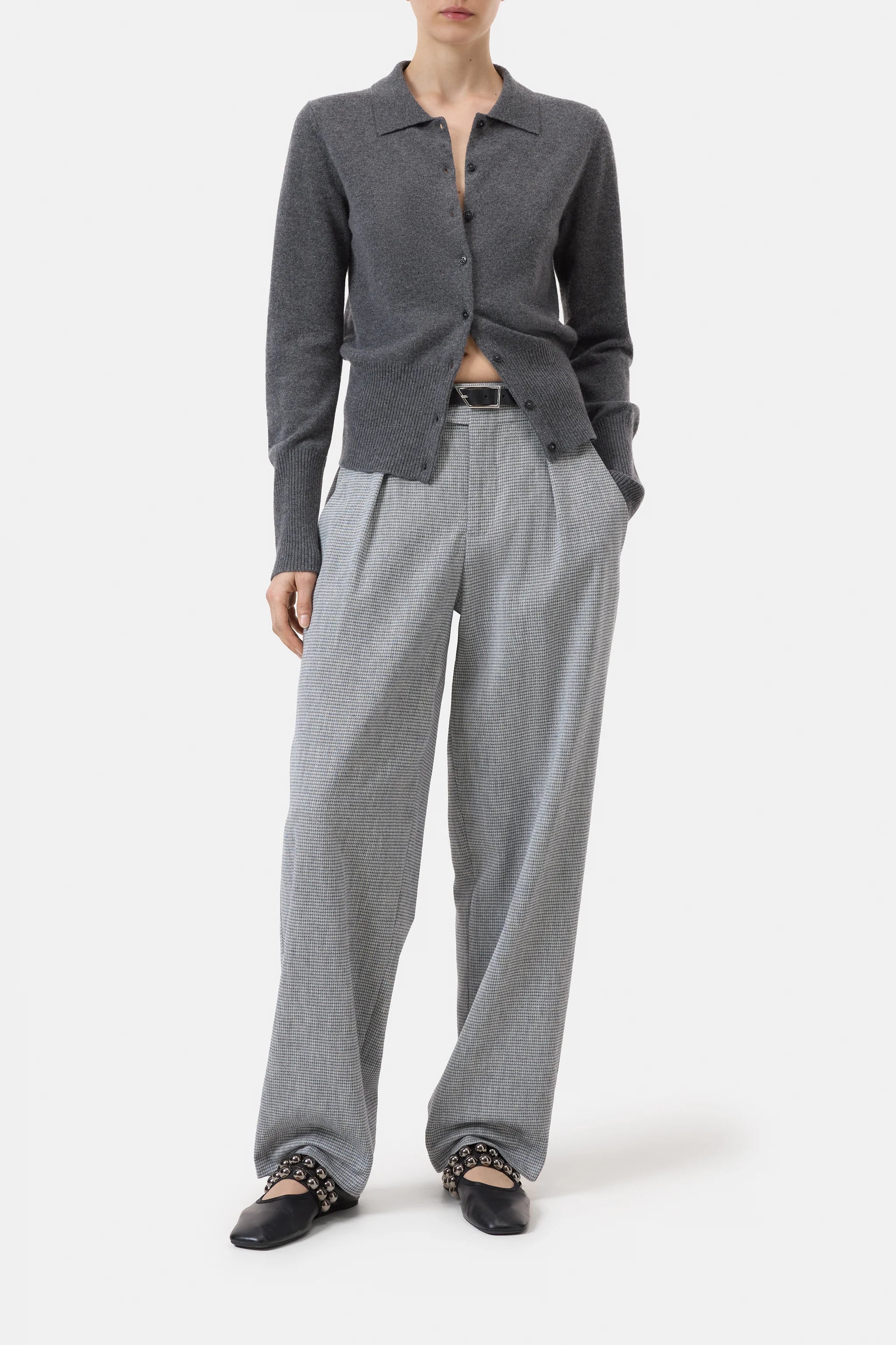 Closed Cashmere Cardigan Dark Grey Melange