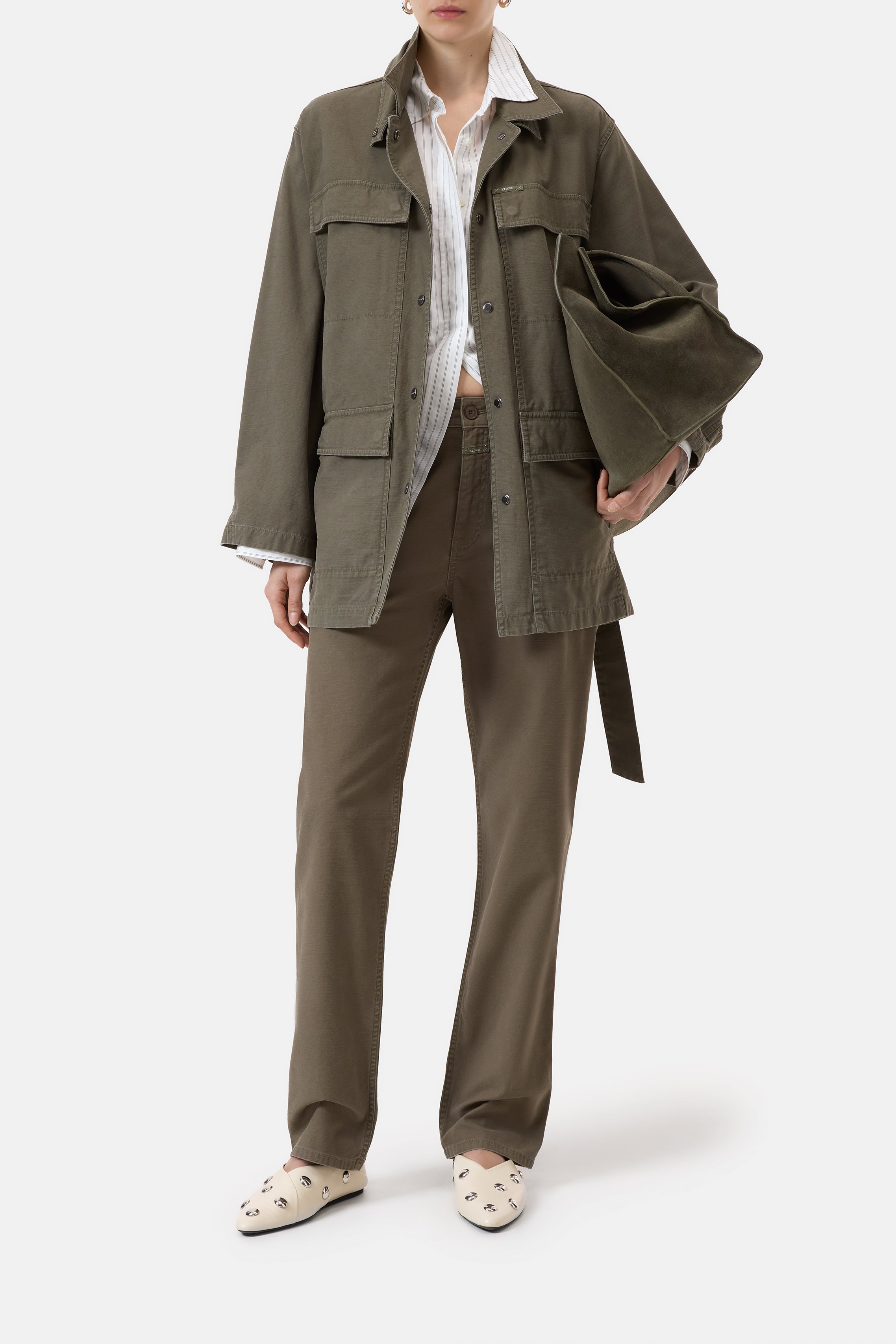 Closed Parka i Forest Green