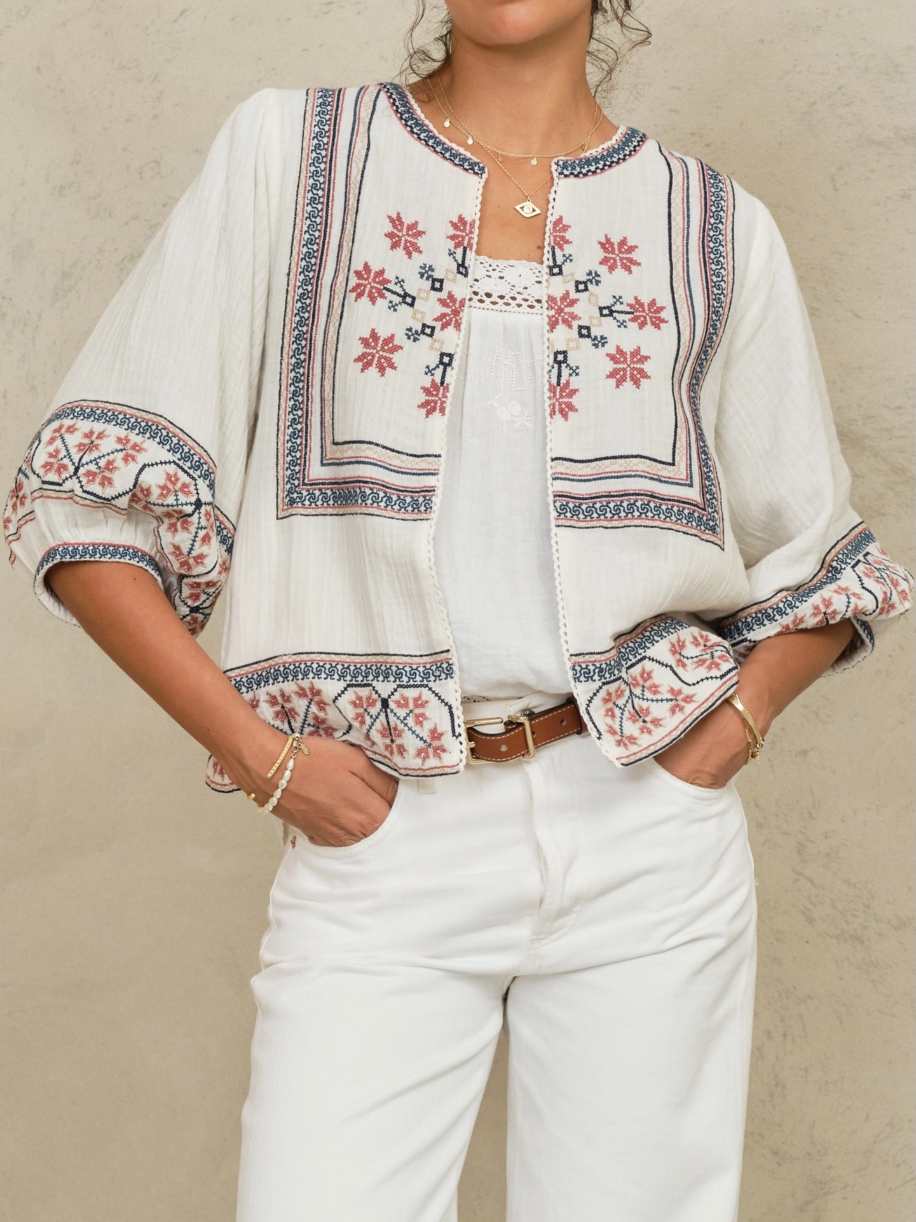 M.A.B.E. Calista Jakke Ecru