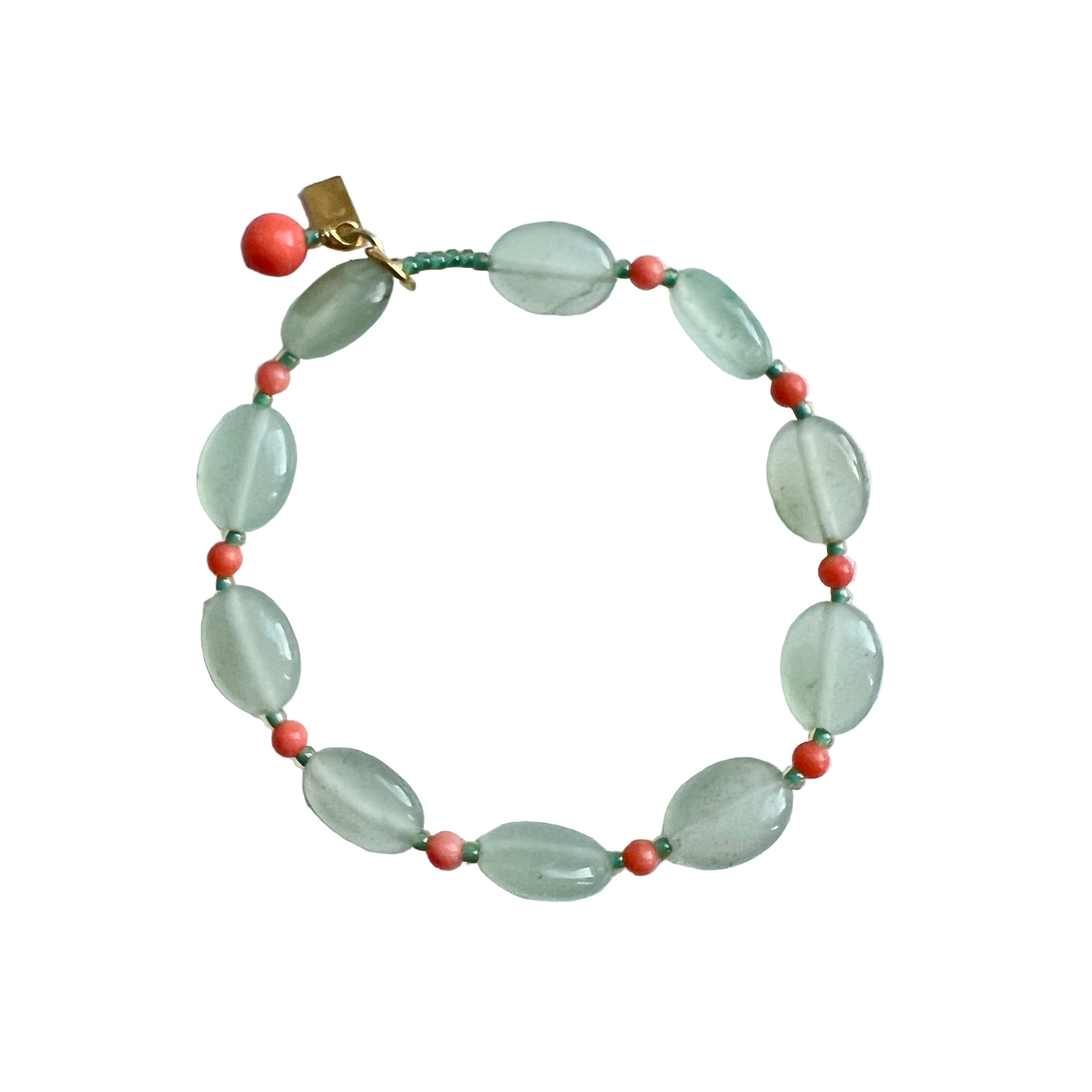 Limkilde Armbånd Ovale Lyseblå Perler