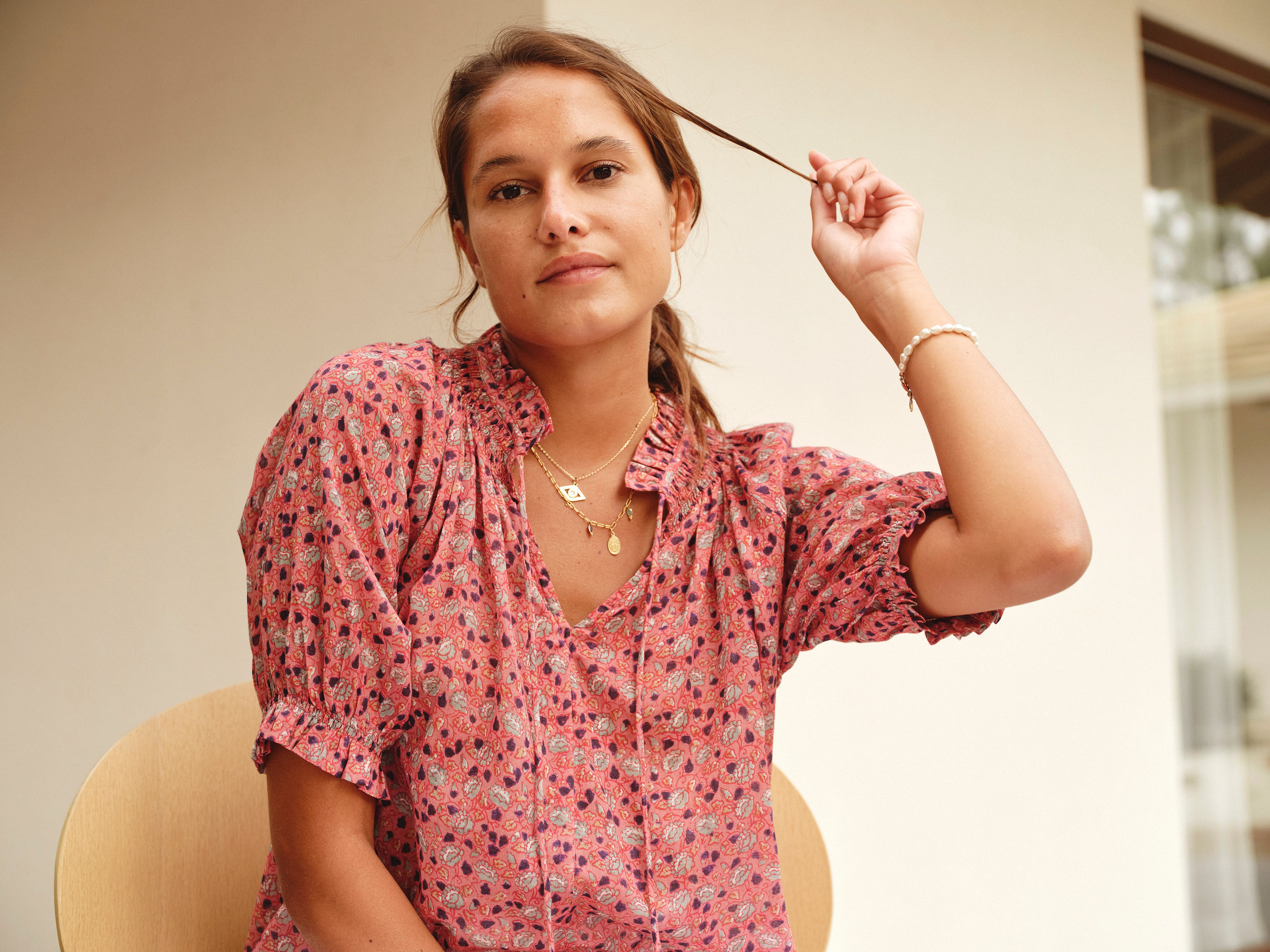 M.A.B.E. Darla print med korte ærmer