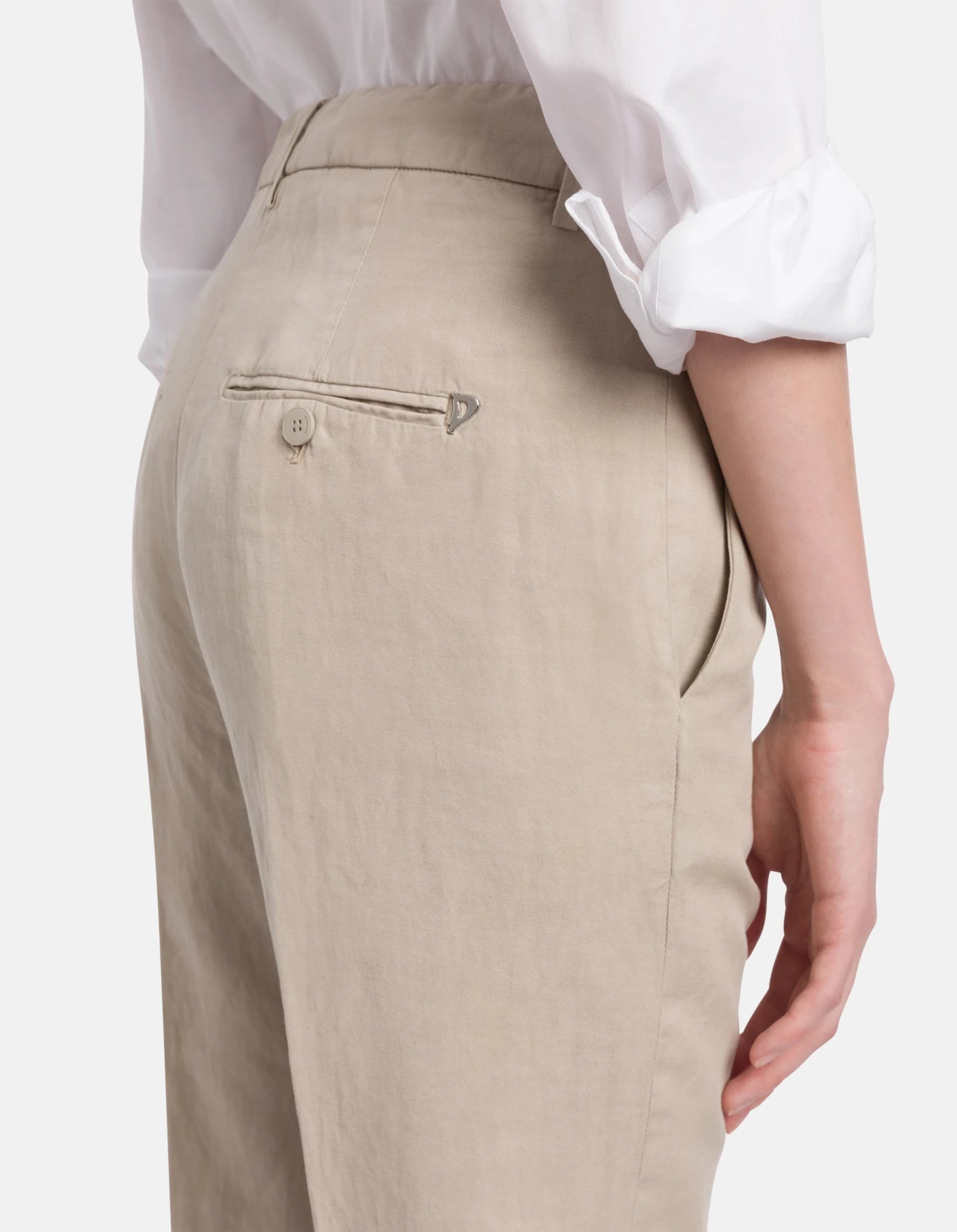 Dondup Nima Hør Bukser Sand