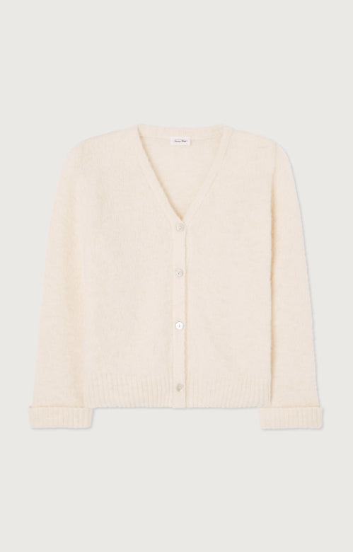 American Vintage East Cardigan Melange Pearl