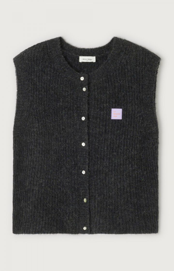 American Vintage Cardigan East Charcoal Melange