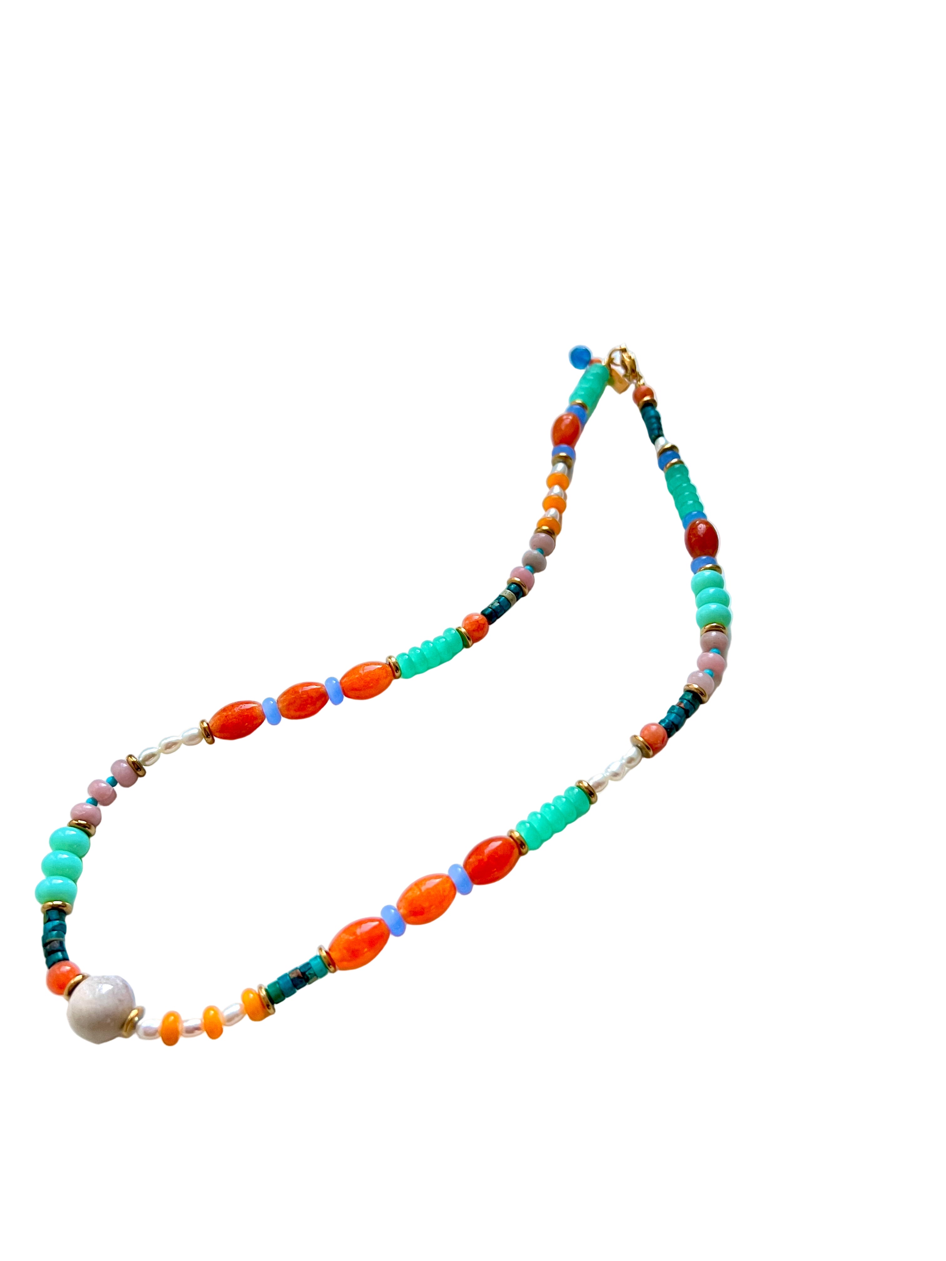 Limkilde Halskæde Multifarvede Perler