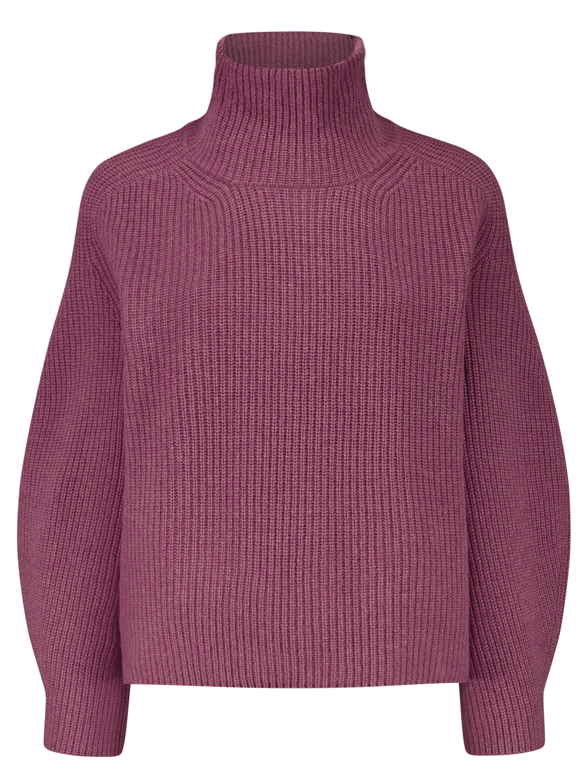 FTC Cashmere Highneck Pullover Mørk Pink