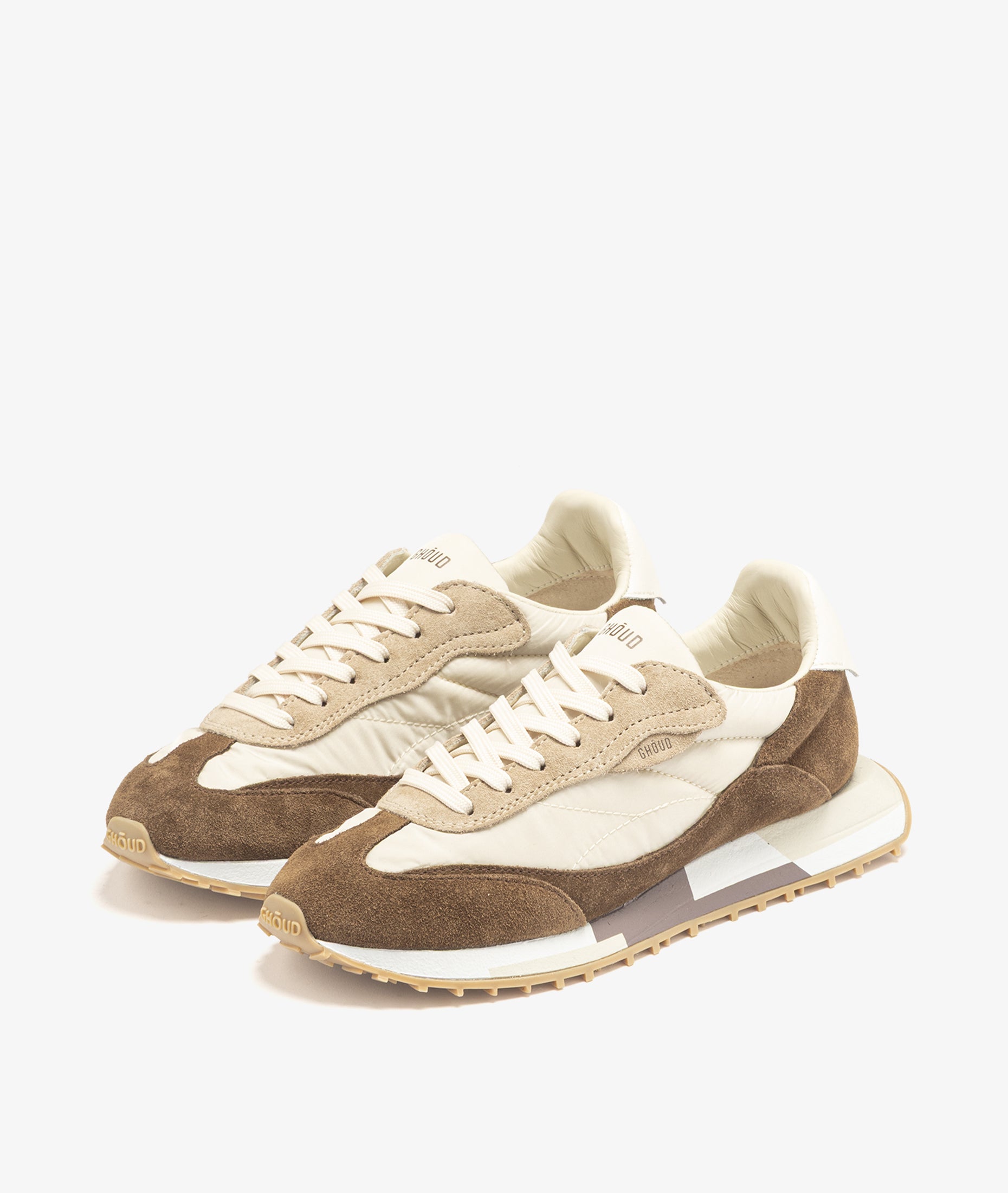 Ghôud Rush M9 Oister Beige And Amber Nylon/Suede
