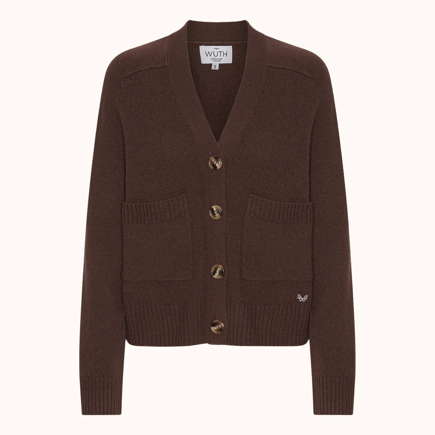 WUTH Grandpa Cashmere Cardigan Cacao