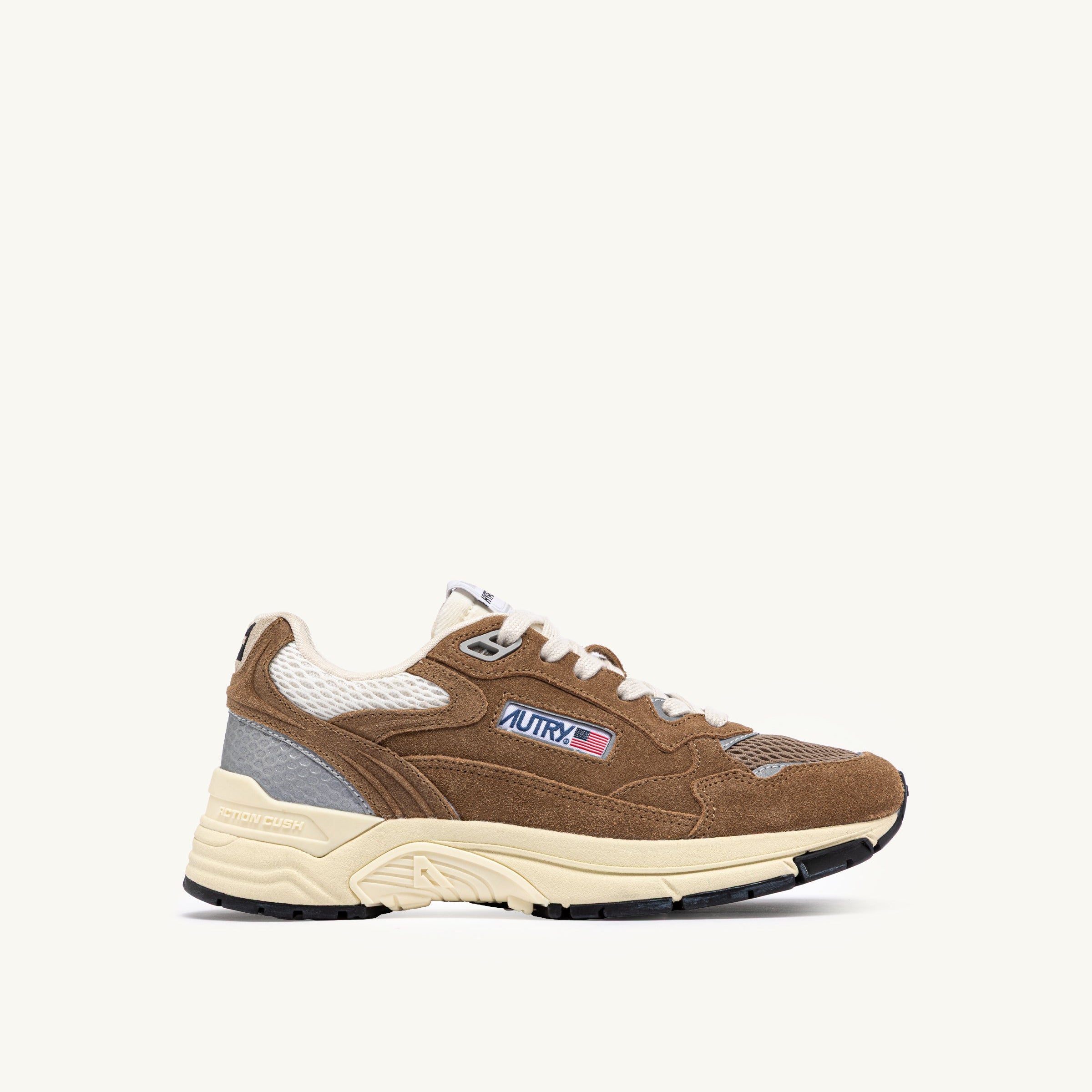 Autry Hyperway Ruskind Sneakers Cigar/Sølv