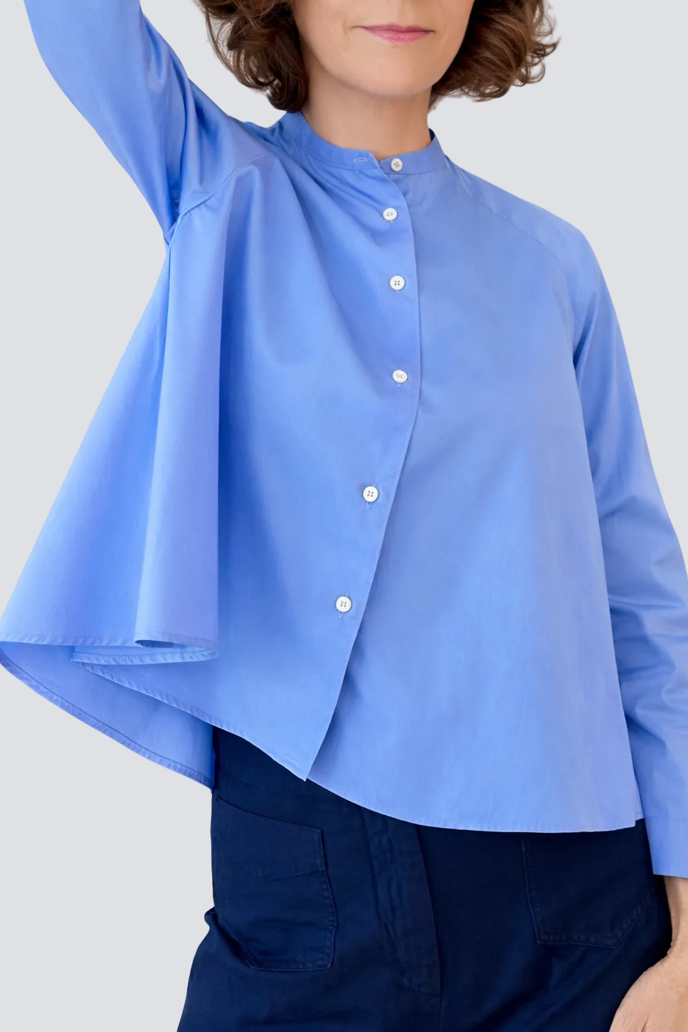 Aspesi Bomuldspoplin Skjorte Sky Blue