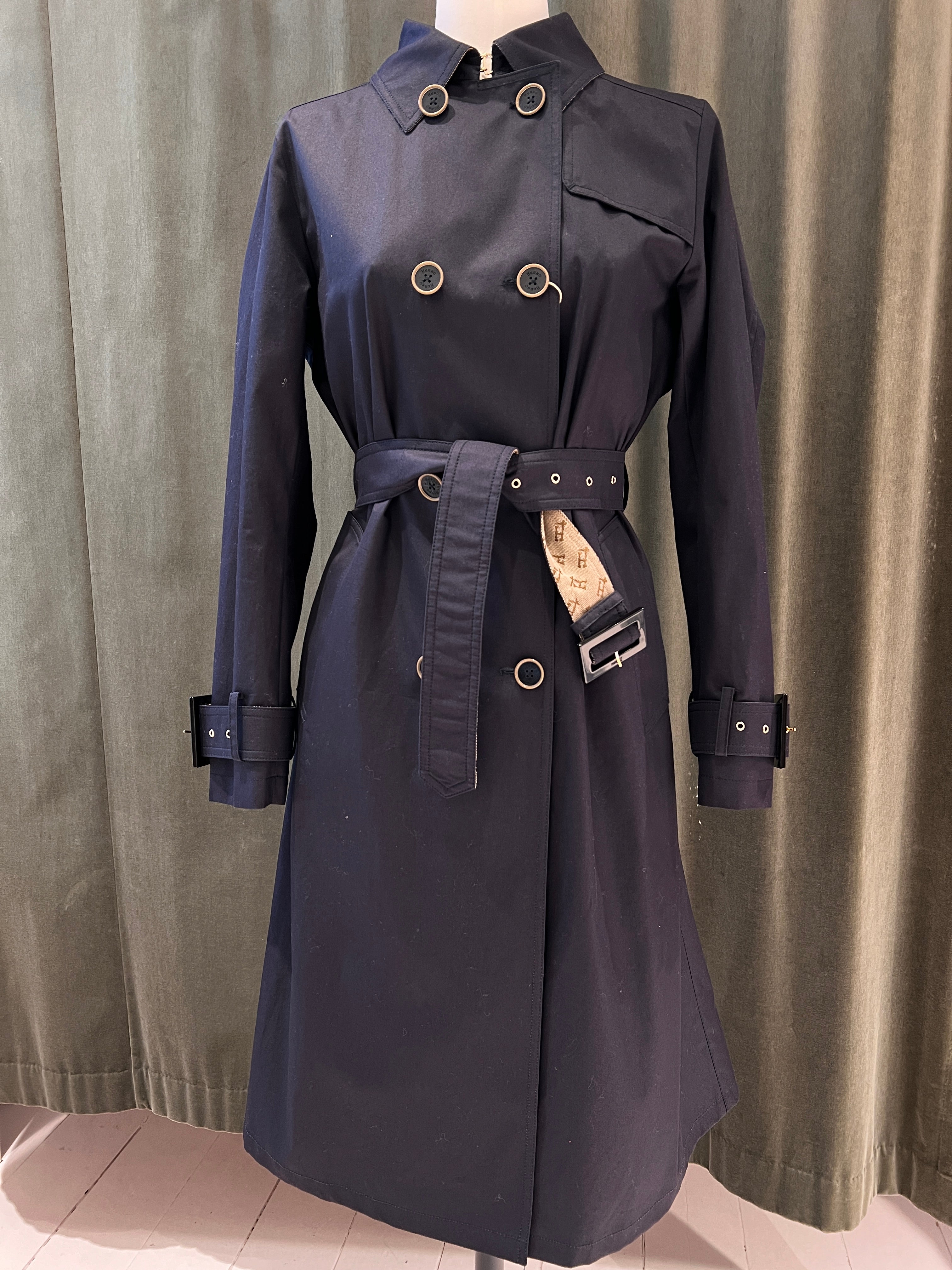 Herno Trench Coat i navy