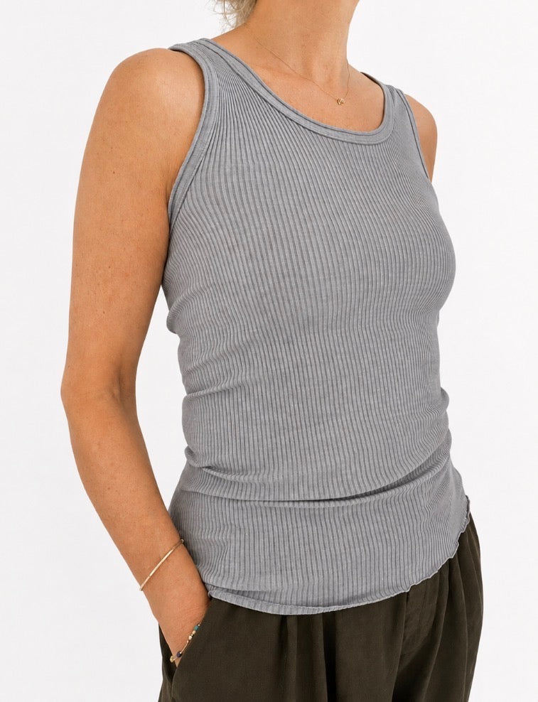 Oscalito Tanktop Lysegrå Melange