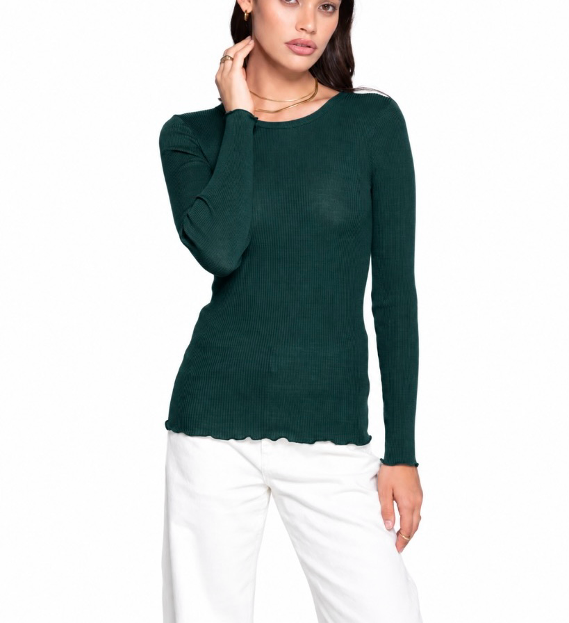 Oscalito Langærmet Bluse Malachite
