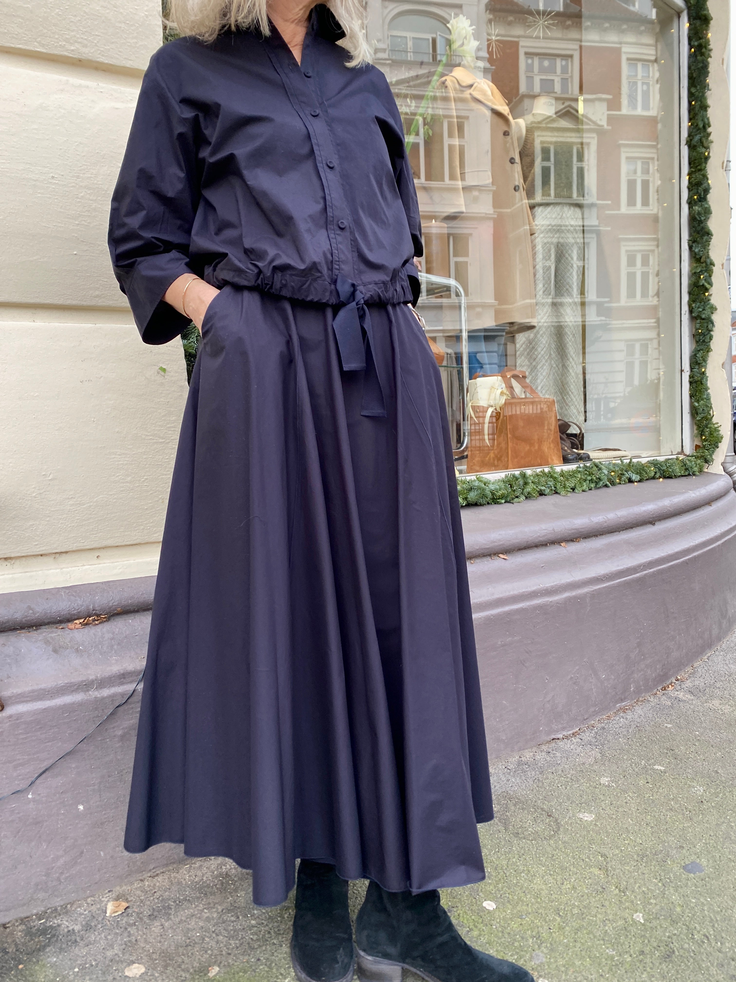 Forte Forte 14610 Poplin Skirt Notte