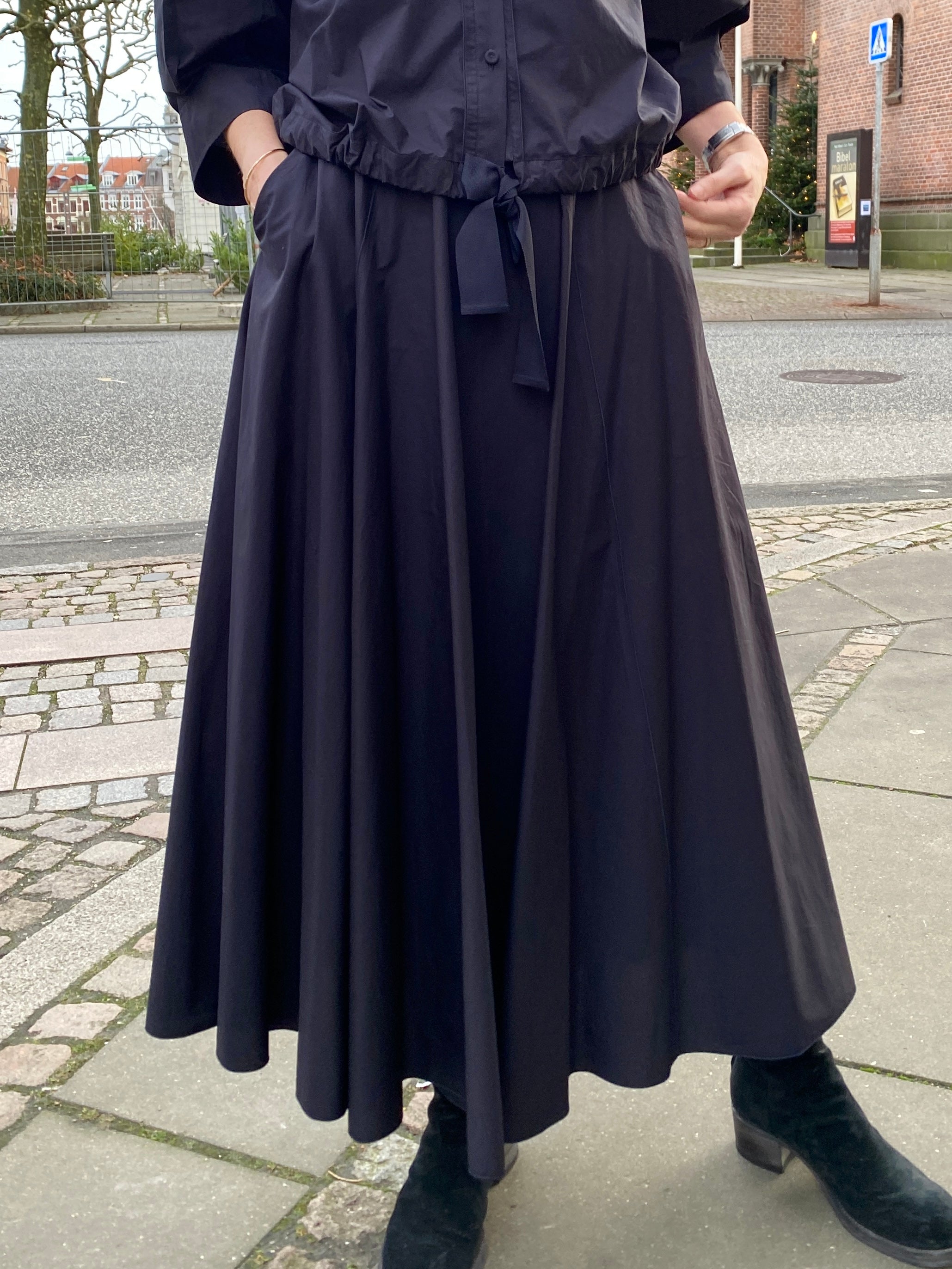 Forte Forte 14610 Poplin Skirt Notte