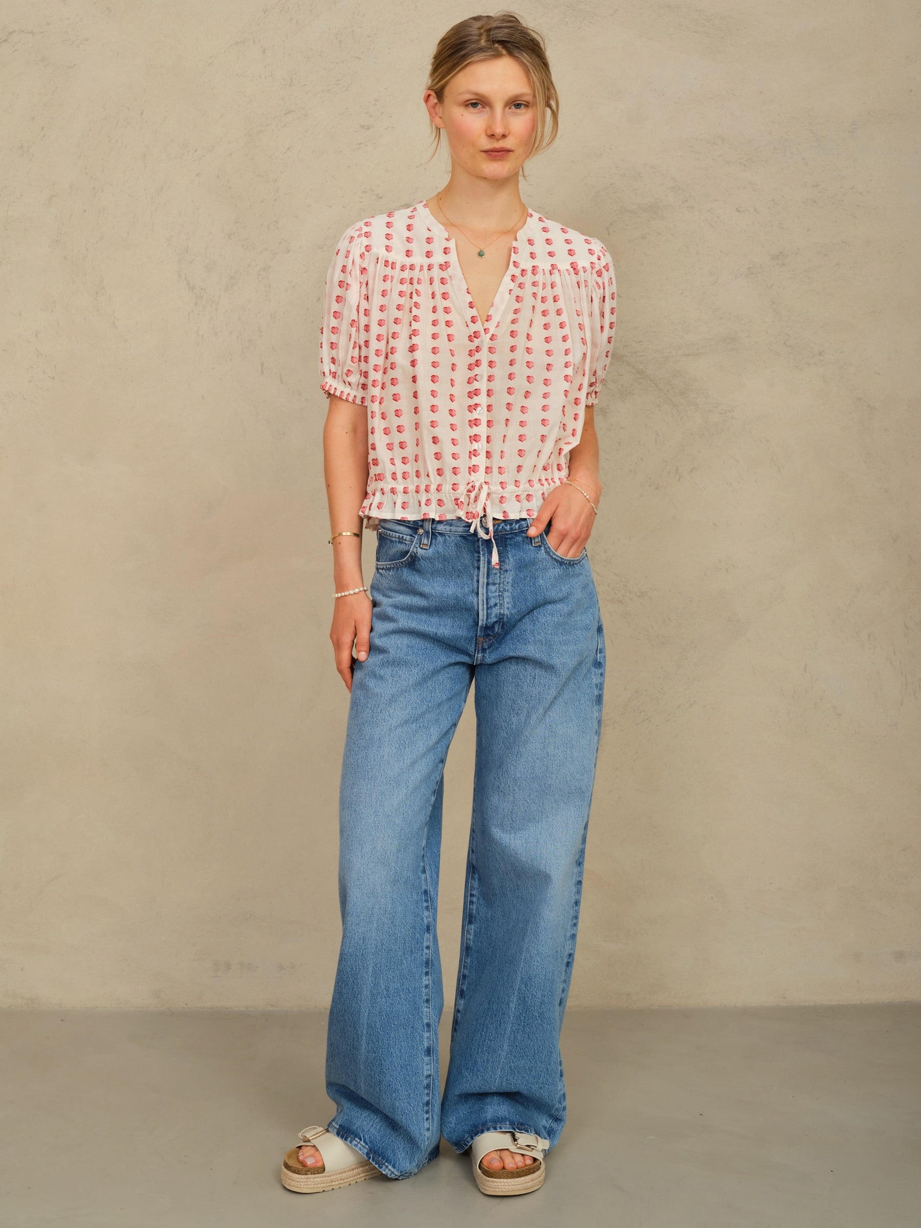 M.A.B.E. Karla Gathered Top