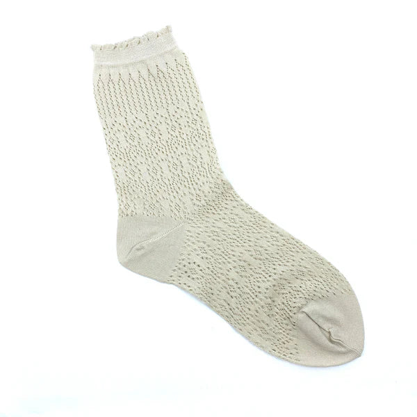 Antipast Lace Strømper Ivory