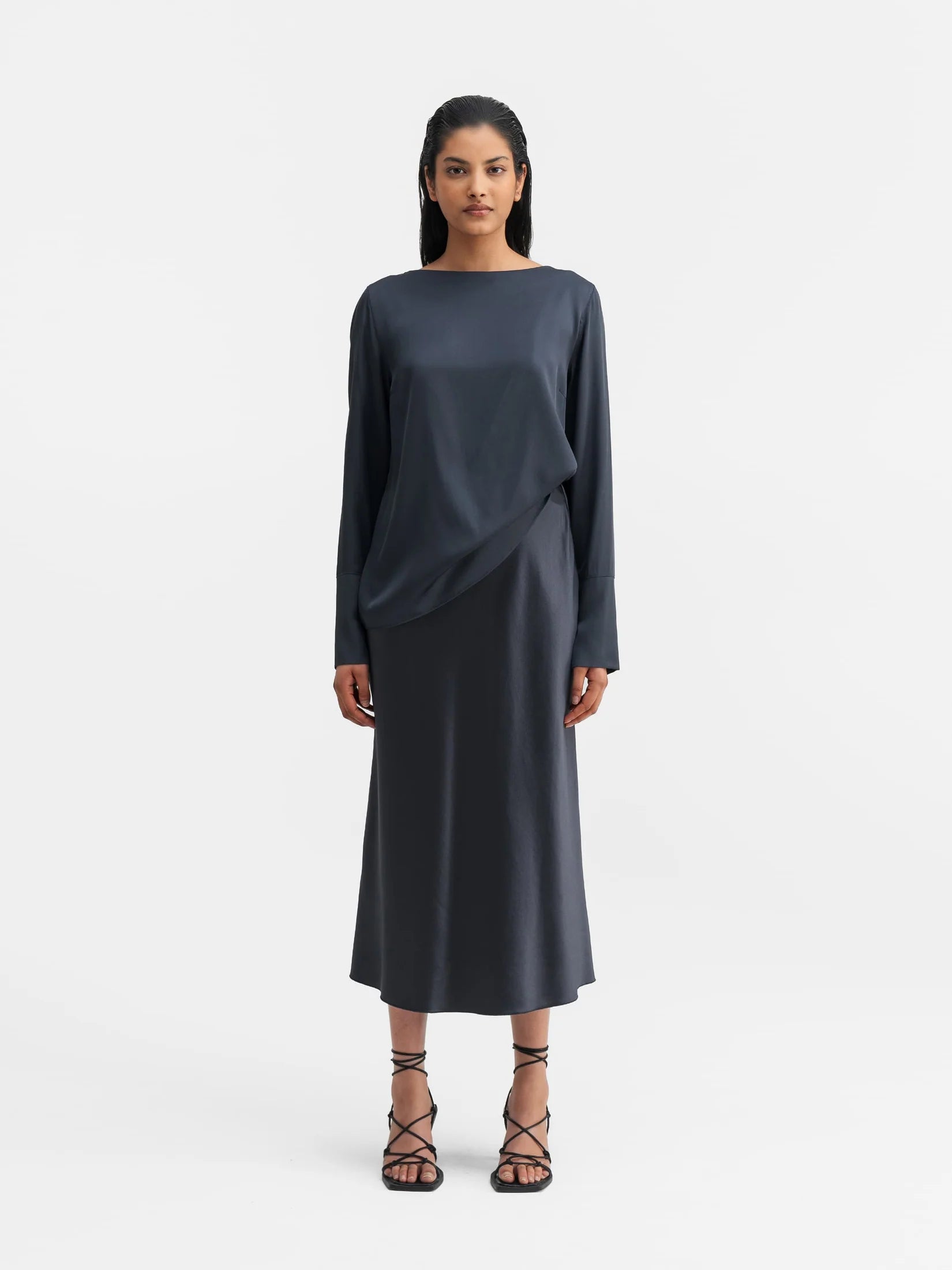 Ahlvar Gallery Kelly Bluse Blue Grey