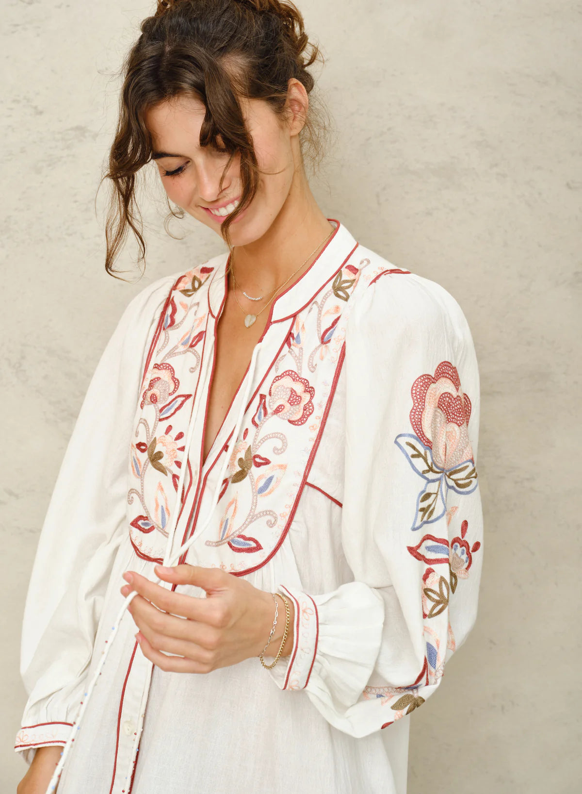 M.A.B.E. Lucia Tunika Ivory/Rust