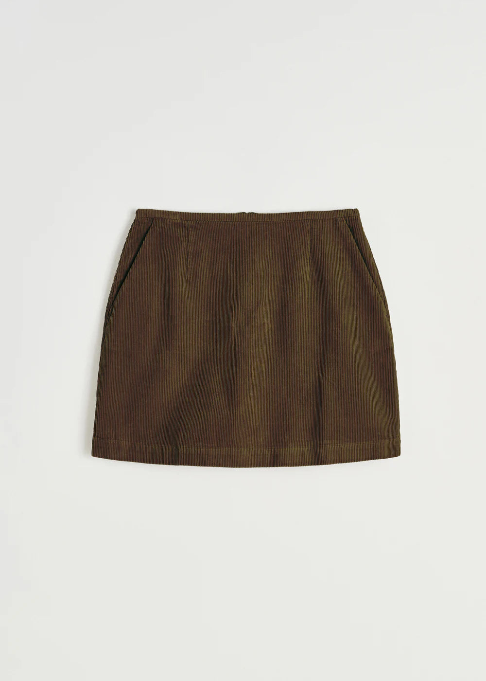 Aiayu Mini Skirt Corduroy Bark