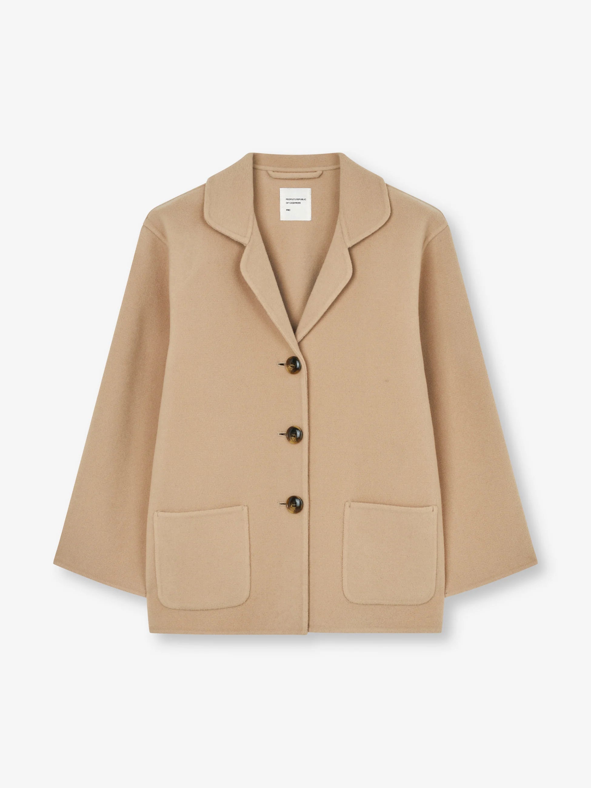 People's Republic of Cashmere Overshirt Jacket Camel