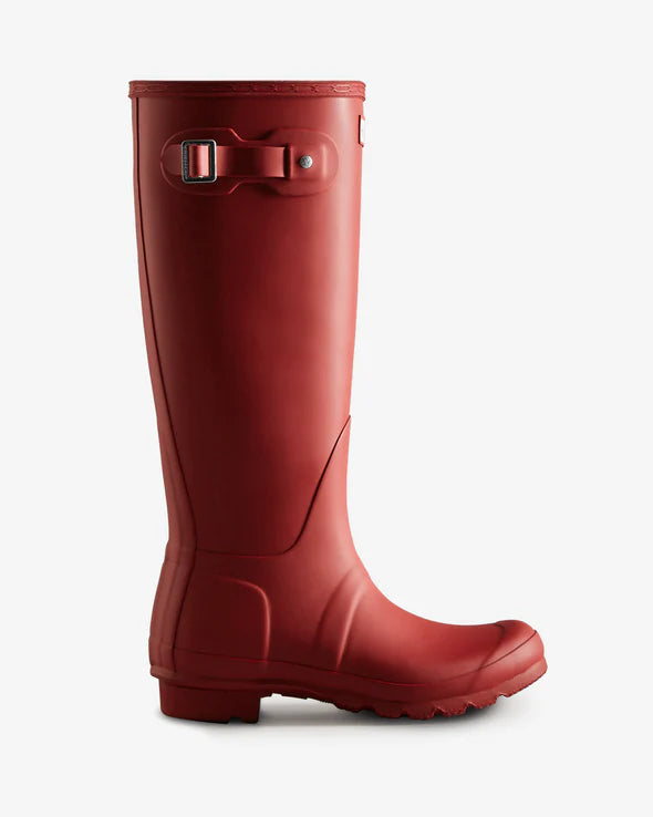 Hunter Tall Wellington Boots Red