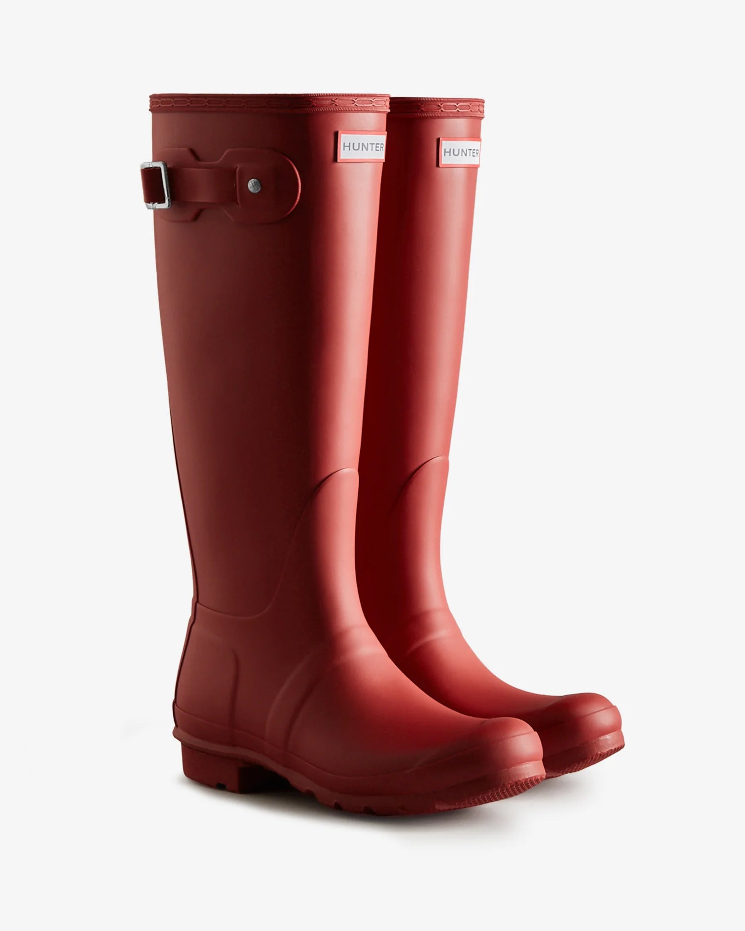 Hunter Tall Wellington Boots Red