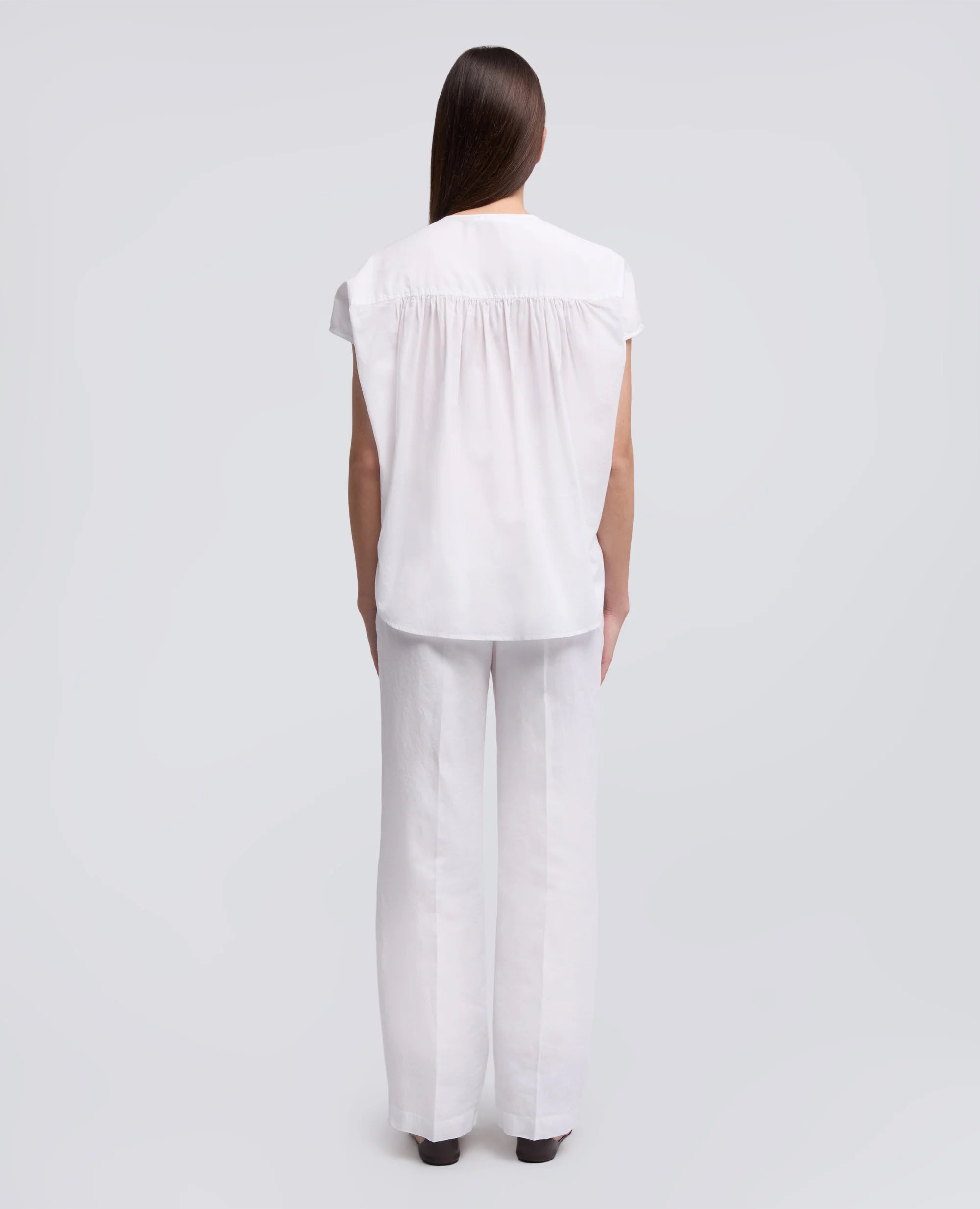 Aspesi Bomuldsmusselin Skjorte White