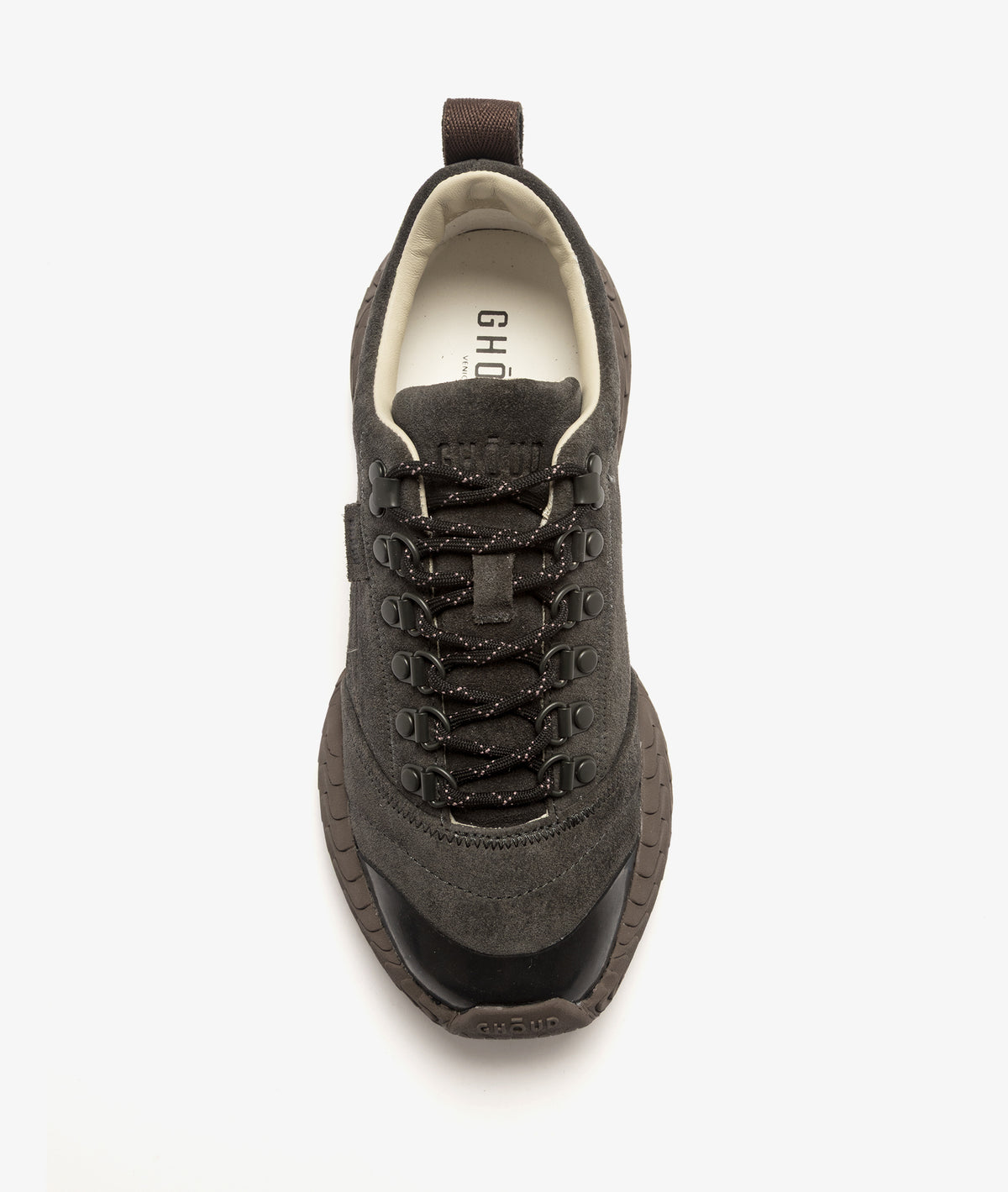 Ghôud Tyre Low/Wom Suede/Leather Asphalt/Cacao