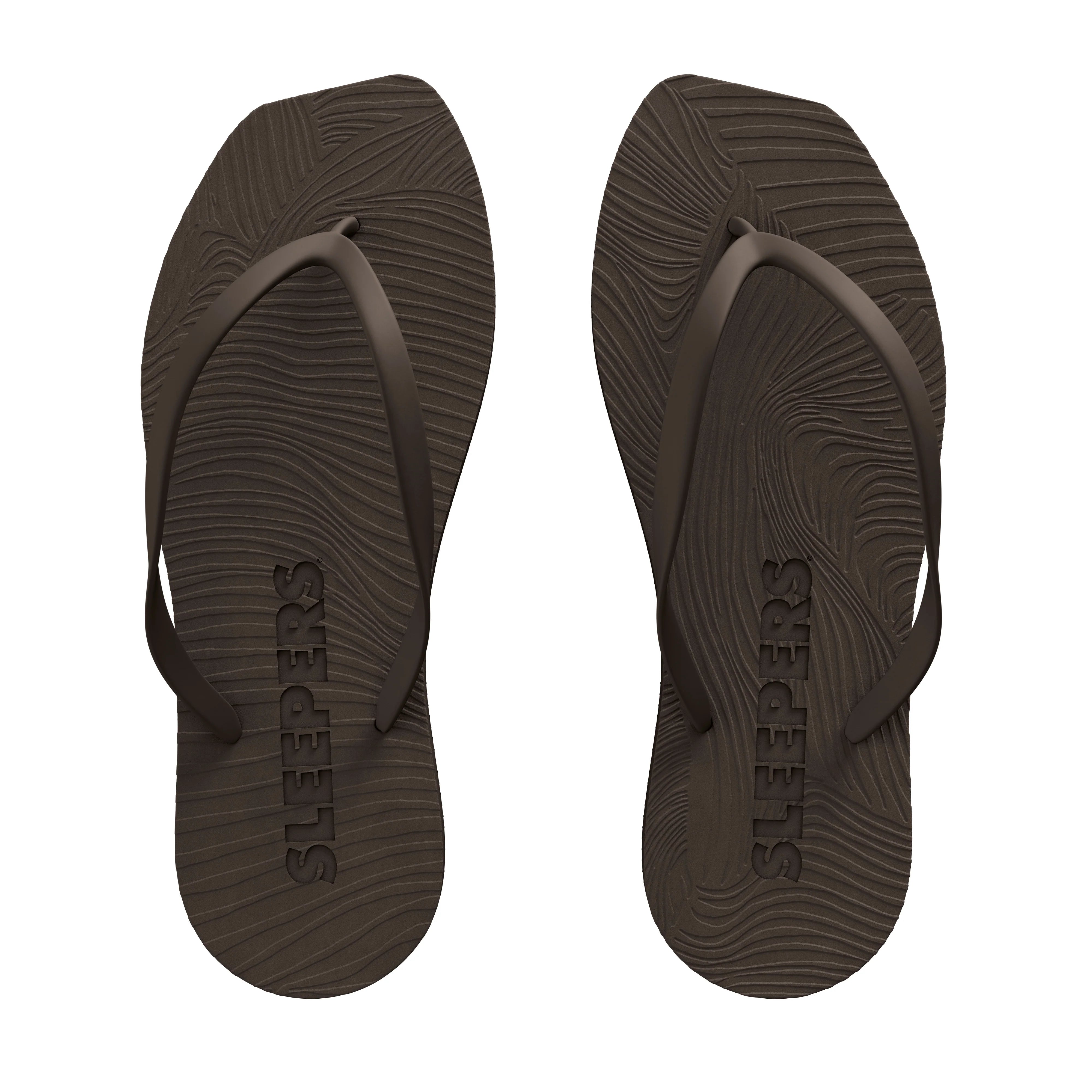 Sleepers Tapered Flip Flops Brown