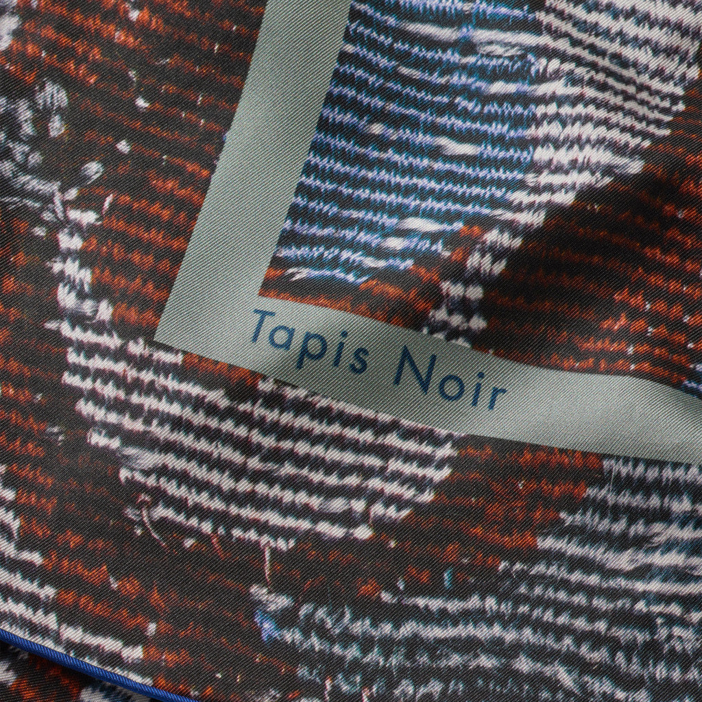 Tapis Noir Classical Blue Tapestry Silketørklæde