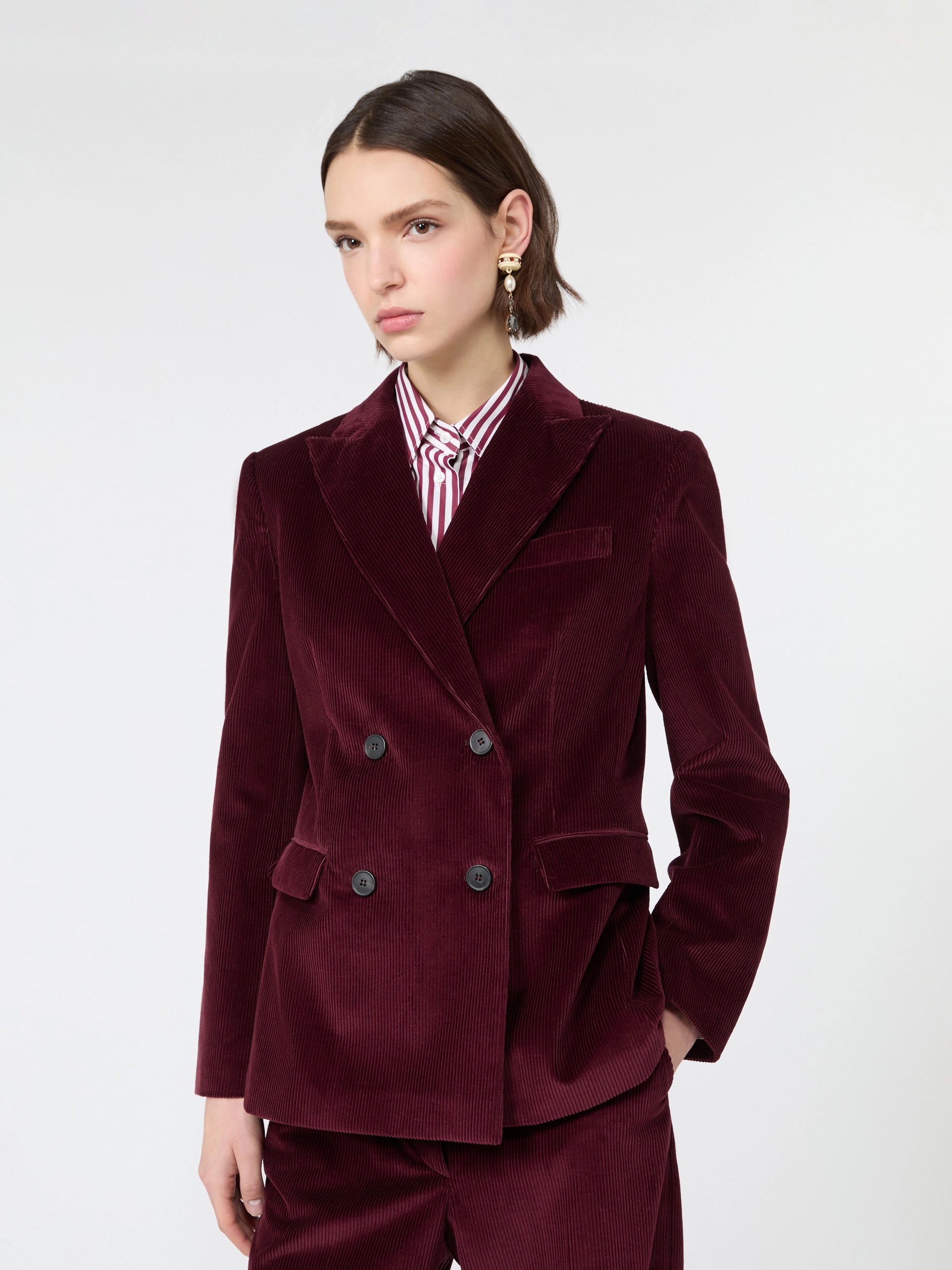 Max Mara Weekend Katanga blazer i bordeaux  Corduroy