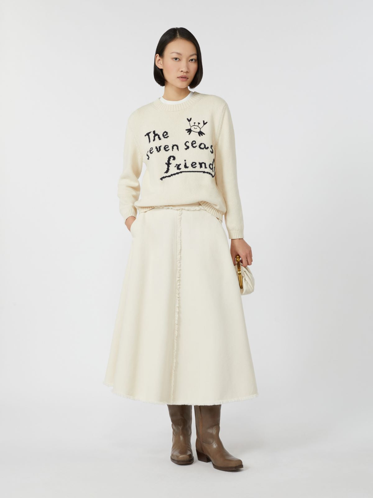 Max Mara Weekend Alvaro Nederdel Ecru
