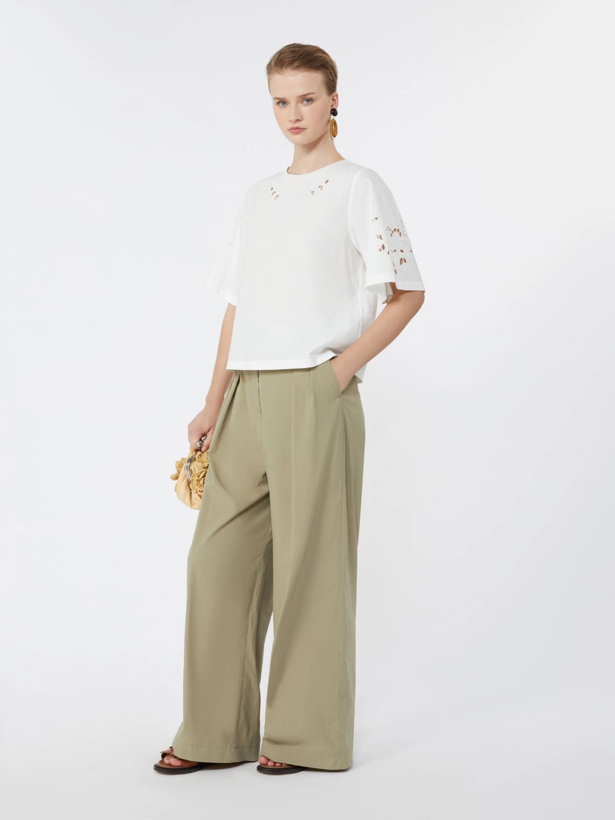 Max Mara Weekend Targa Bomuldspoplin Bluse