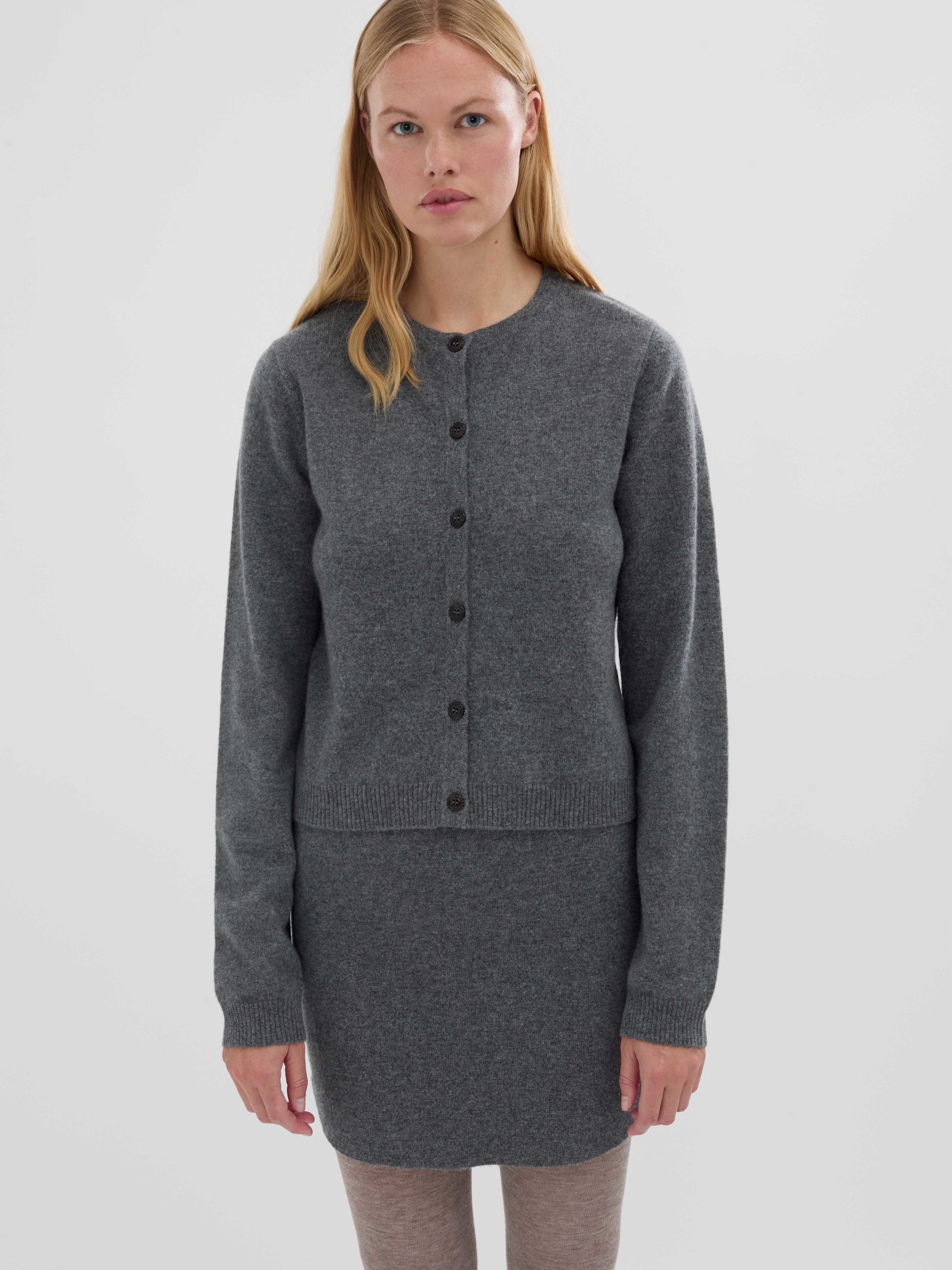 People's Republic of Cashmere O-Cardigan Heather Grey