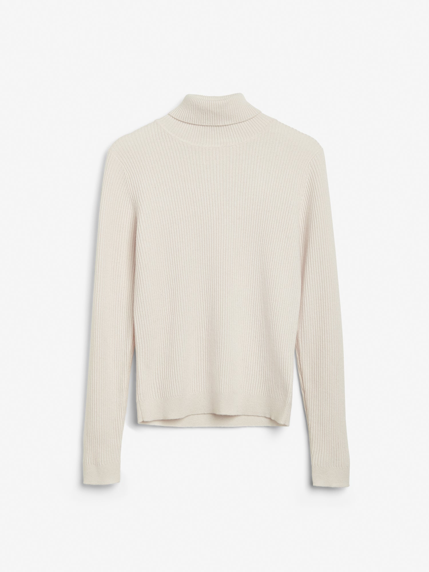 People's Republic of Cashmere Ribbed Turtleneck Off-White