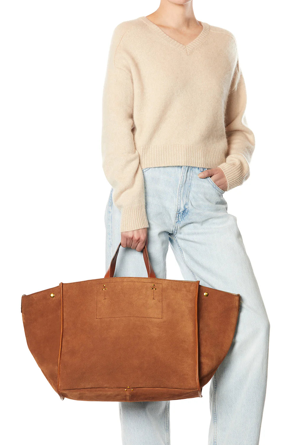 Jerome Dreyfuss Léon L Split Suede Caramel