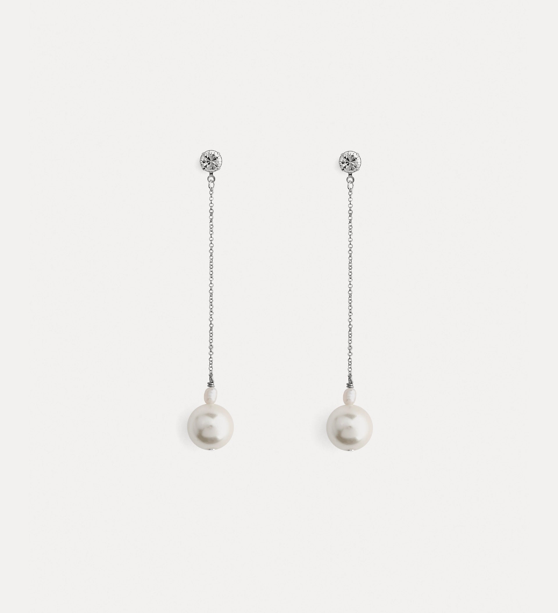Forte Forte 14187 Dangling Earrings w. Pearl/Crystal Detailing