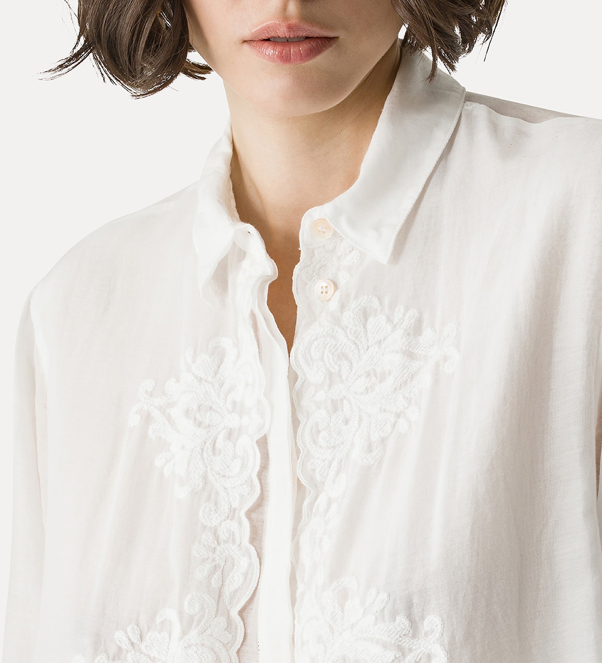 Forte Forte 14615 Embroidered Voile Shirt